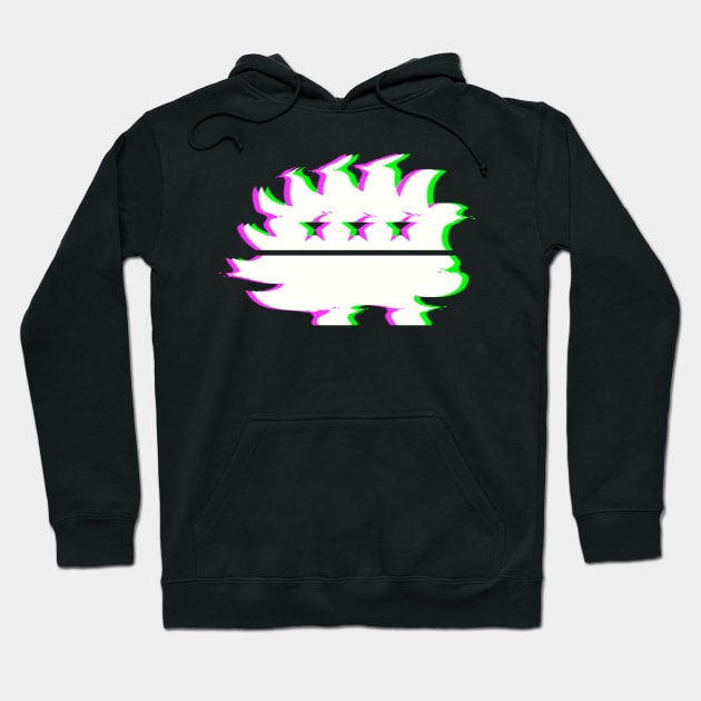 Libertarian Porcupine Glitch Hoodie by Tatted_and_Tired